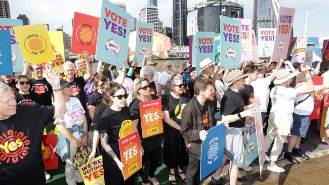 The use of a lazy label has caused severe damage to the Yes campaign. Picture: Steve Pohlner