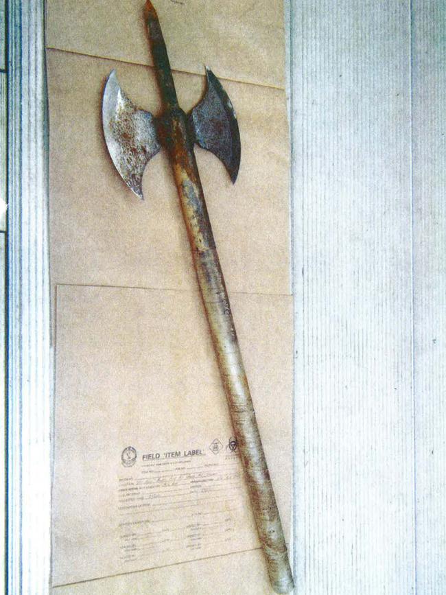 Matthew Milat attacked David Auchterlonie with a double-sided axe.