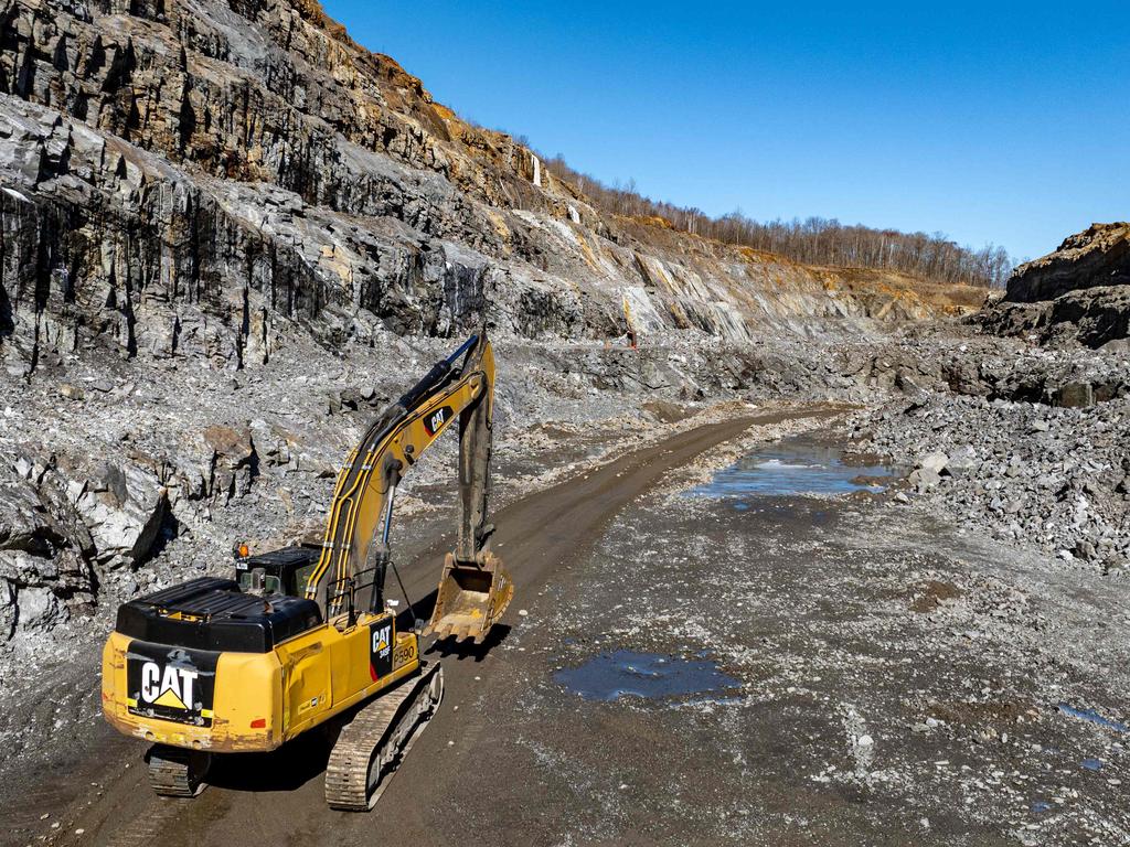 The Northern Graphite mine in Lac-des-Iles, Quebec, Canada. While there are graphite reserves in many parts of the world (including several in Australia), China dominates the global supply chain. Picture: AFP