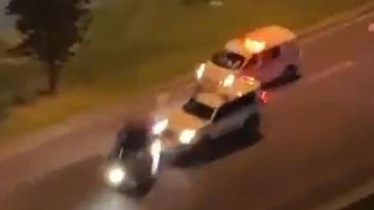 Police involved in a low speed pursuit on the Gold Coast earlier this year.