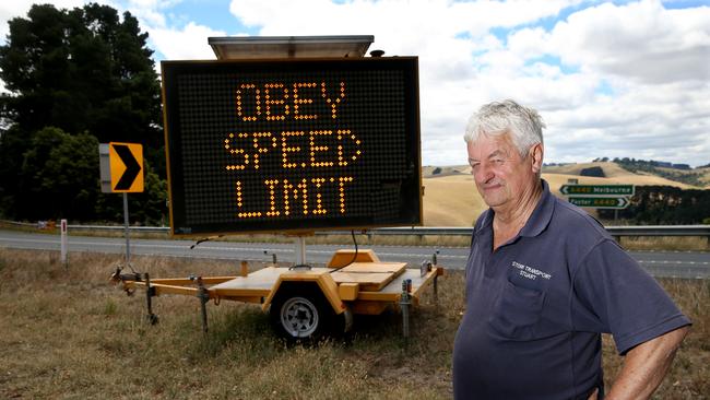 Stuart Storr on the South Gippsland Highway. Picture: Andy Rogers