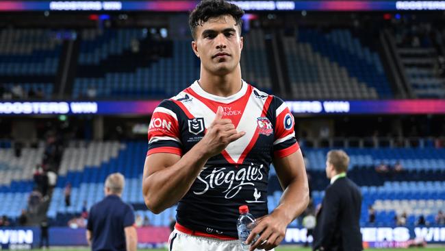 NRL 2023 RD05 Sydney Roosters v Parramatta Eels - Joseph-Aukuso Suaalii, CELEB. Picture: NRL Photos
