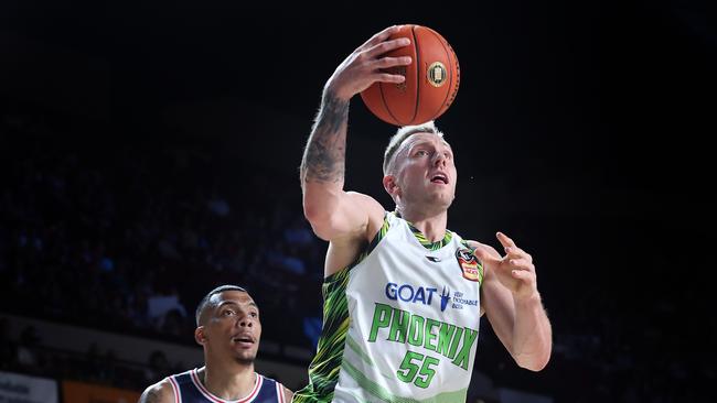 After a quiet start against his former team, Mitch Creek bounced back to end the game as the Phoenix’s top point scorer. Picture: Getty Images