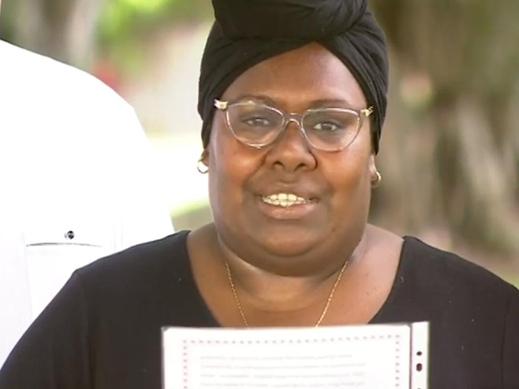 Maliq’s mother spoke of her “grief” over a Magistrate’s decision to acquit the woman previously charged with his manslaughter. Picture: Channel 7