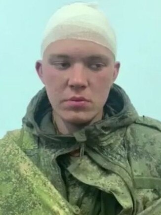 A captured Russian soldier. Picture: Supplied