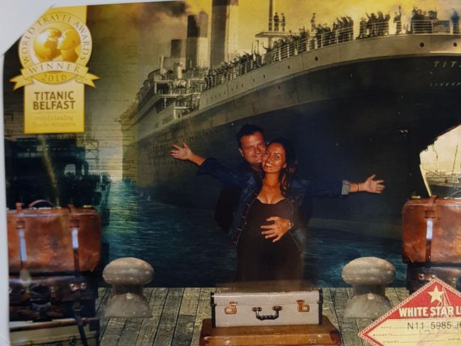 Former Viewble Media director Jason Madden and his wife Helen on the many overseas holidays they have taken in the past few years. Picture: Supplied