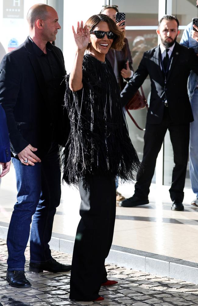 Halle Berry arrives in Cannes ahead of this year’s festival. Picture: Andreas Rentz/Getty