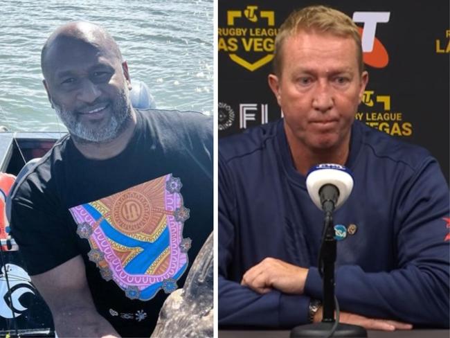 Lote Tuqiri has called out Roosters coach Trent Robinson. Photo: Instagram and NRL