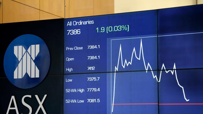 SYDNEY, AUSTRALIA - NewsWire Photos JUNE 29, 2023: Screens at the Australian Stock exchange, ASX. Sydney CBD.Picture: NCA NewsWire / Damian Shaw