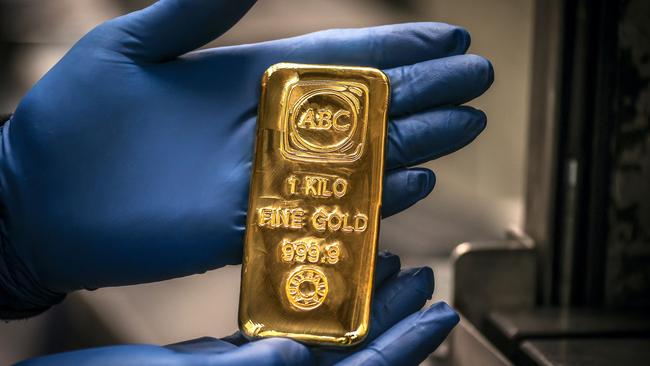 Gold prices have been energised by rising inflation fears. Picture: AFP