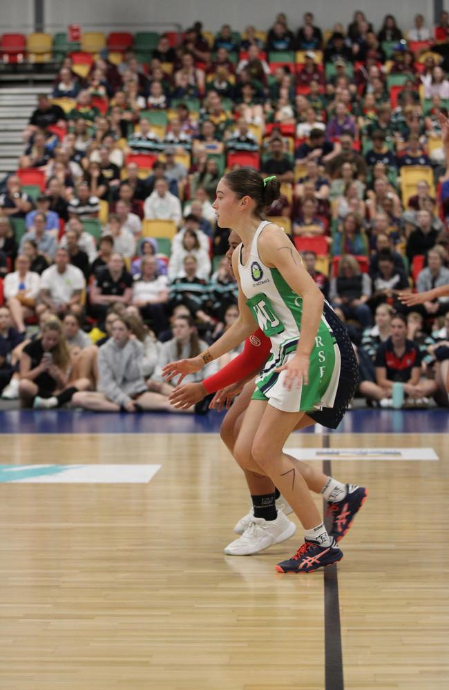 QISSN 2024 division 1 grand final: Canterbury v Somerset. Pictured: Somerset's Maddi McLaughlin