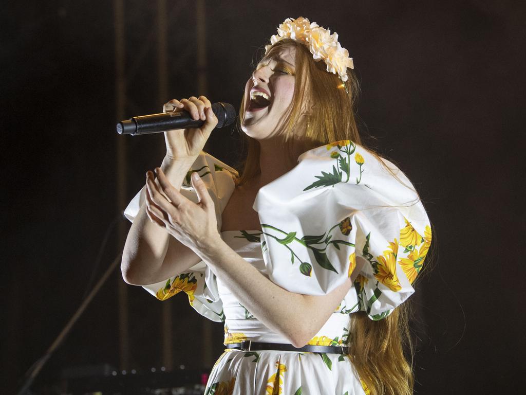 Friday nights headline act Vera Blue performs at the Toowoomba Carnival of Flowers Festival of Food and Wine. Friday, September 9, 2022. Picture: Nev Madsen.