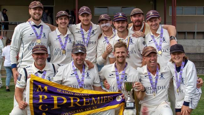 Old Peninsula shows off the 2022-23 MPCA Provincial flag. Picture: Anthony Pearce