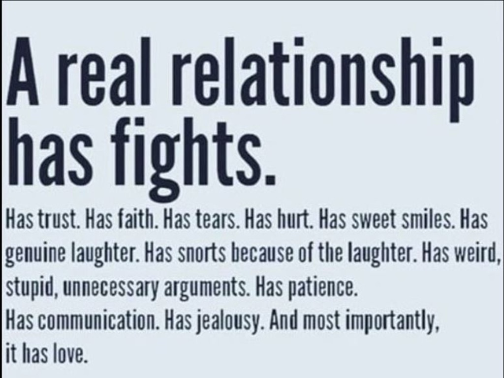 “A real relationship has fights”, one of the posts Rose shared began, possibly pointing to her acrimonious split from Jessica Origliasso last year. Picture: Instagram