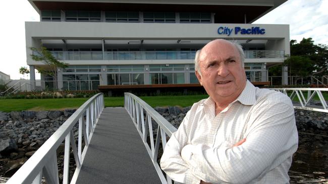 City Pacific CEO Phil Sullivan outside his company headquarters at Broadbeach in 2008.