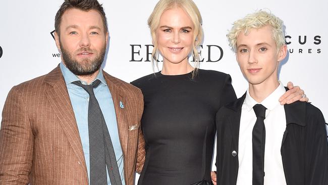 Joel Edgerton, Nicole Kidman and Troye Sivan attend the Boy Erased pre-party during the 2018 Toronto International Film Festival.