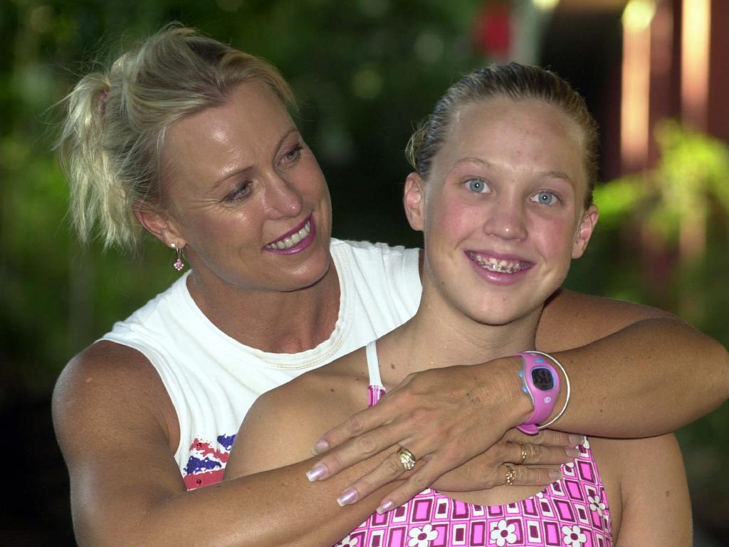 Lisa Curry with Jaimi in 2002.