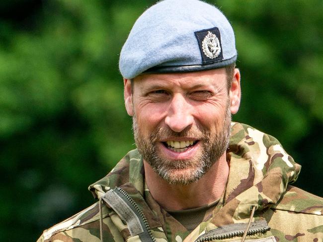 It was his first visit as the regiment’s Colonel-in-Chief. Picture: Arthur Edwards/Pool/AFP