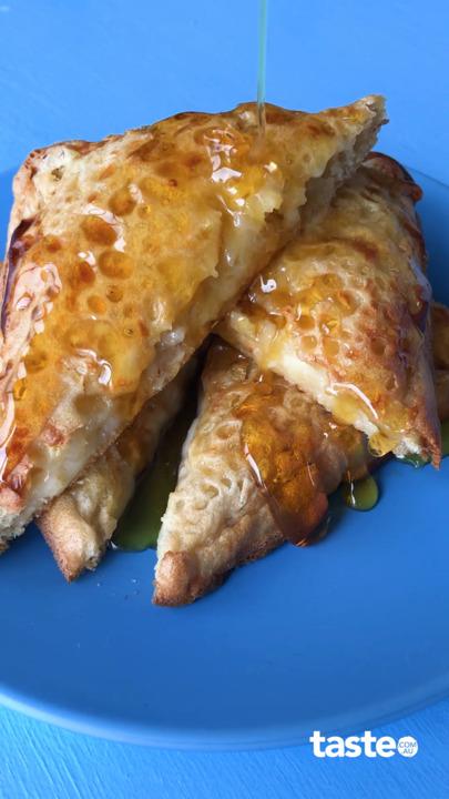 Air fryer custard-stuffed crumpets