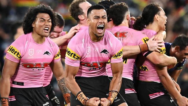 Penrith’s Stephen Crichton is primed for the NRL grand final. Picture: Bradley Kanaris / Getty Images