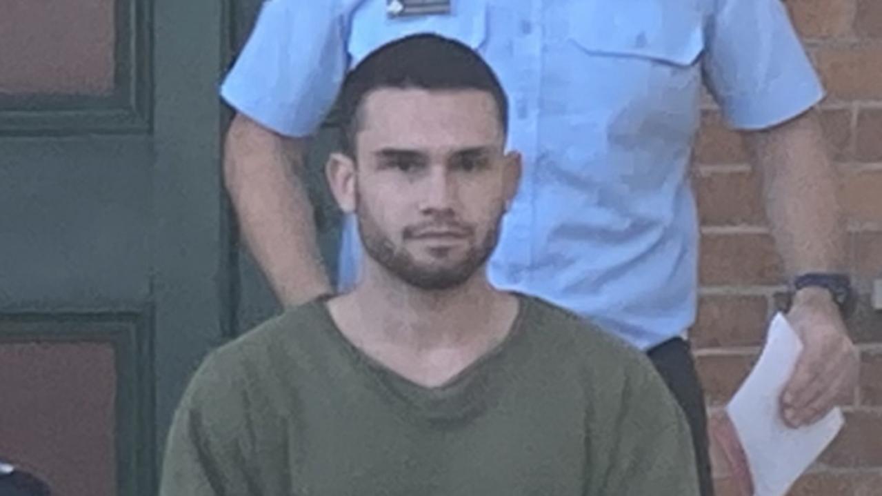 Jason Dylan Chilly, 21, of Gympie, leaves the city's District Court on Friday, May 12, 2023, after pleading guilty to two counts of common assault and one count of wounding.