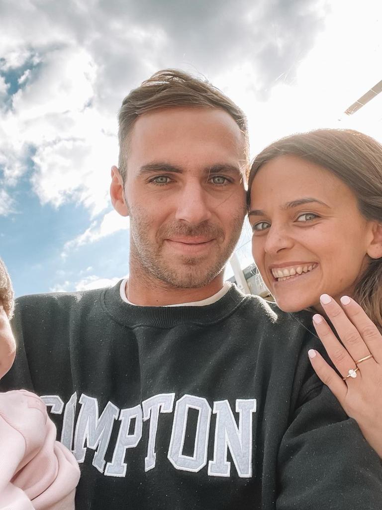 Jeremy announced his engagement to Kellie on Instagram Picture: @jezzafinlayson31/Instagram.