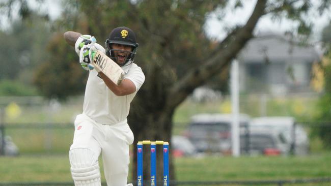 HSD all-rounder Triyan De Silva wasn’t required to do much batting on Sunday. Picture: Valeriu Campan