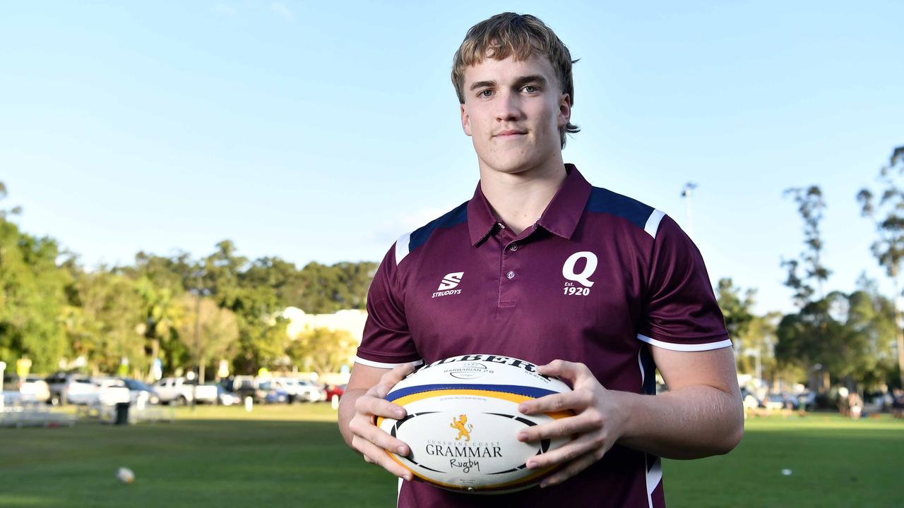 Rising schoolboy rugby union talent Zac Nichol. Picture: Patrick Woods.