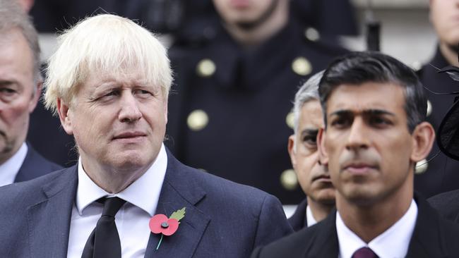 Boris Johnson and Rishi Sunak. Picture: Getty Images