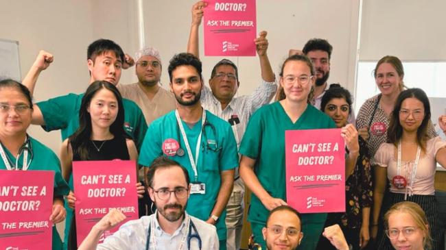 Doctors in NSW have announced that there will be strike action this week. Picture: ASMOF Facebook