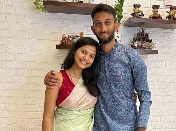 Rachana and Prasidh Krishna. Picture: Instagram