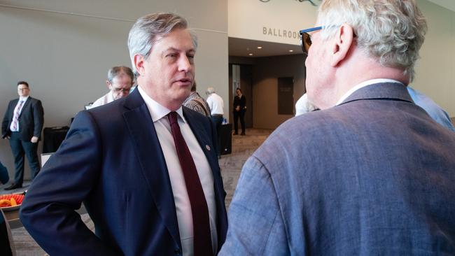 Outgoing Westpac CEO Brian Hartzer at the 2018 AGM. Picture: AAP