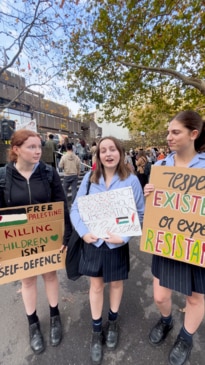 Sydney high school students join Pro Palestine protest