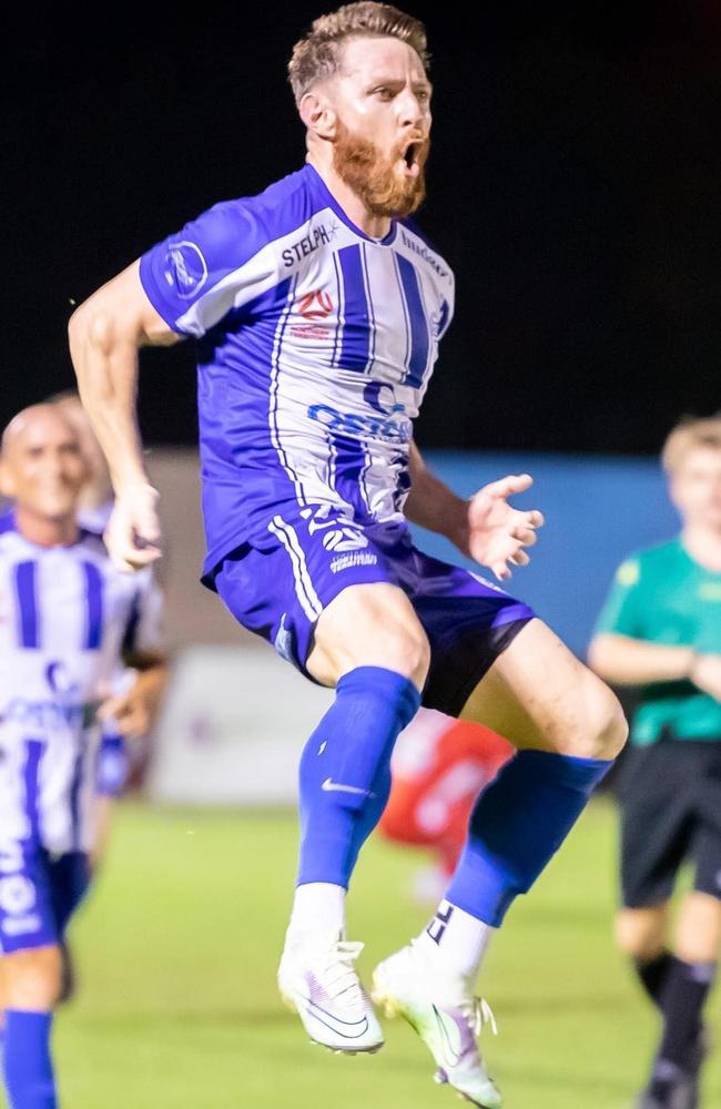 Hellenic's Matthew McNab won the golden boot in 2022 and is likely to back it up in 2023. Picture: Daniel Abrantes Photography