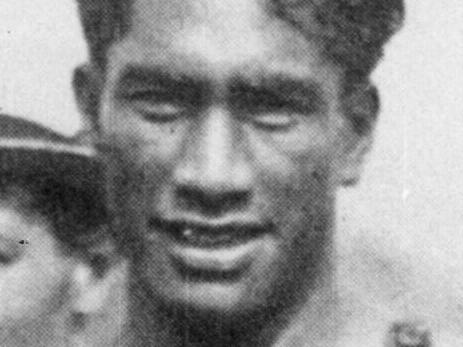 USA legendary surfer Duke Kahanamoku in Hawaii.