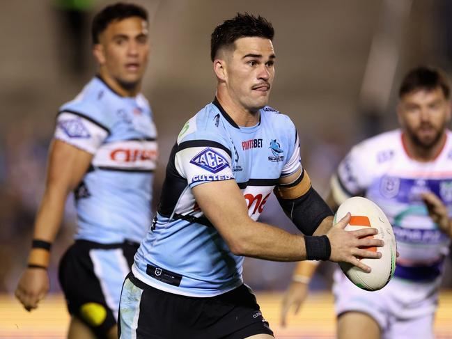 Daniel Atkinson has been a valuable cog for the Sharks in the 2024 season. Picture: Cameron Spencer/Getty Images