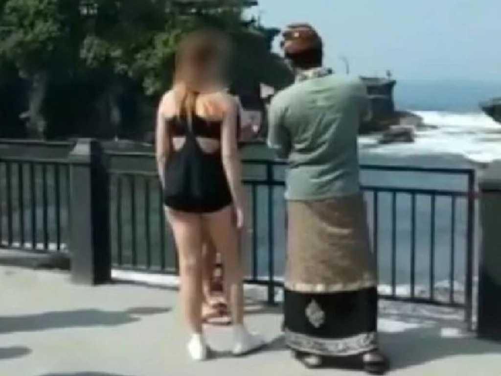 Tourists are urged to cover up in Bali.