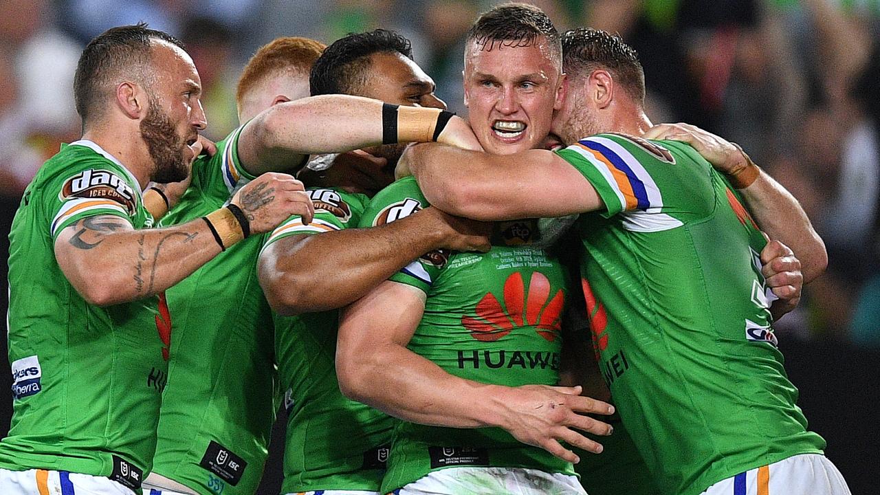 Jack Wighton spent more than a decade in Canberra where he dominated their attack and took them to a grand final. Picture: AAP Image/Dan Himbrechts