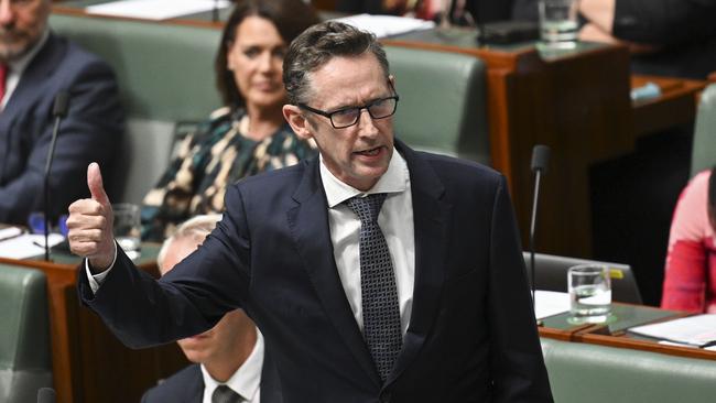 Assistant Treasurer Stephen Jones during Question Time at Parliament House in Canberra. Picture: Martin Ollman/NCA NewsWire