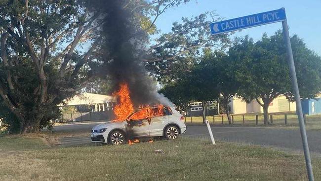 This VW Tiguan was stolen from a Mysterton home on Thursday night, and was found on fire Sunday morning.