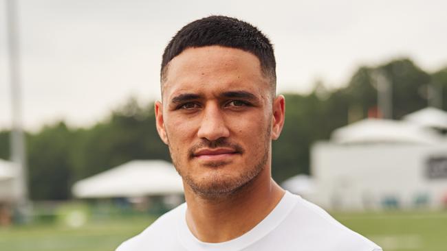 Rugby League superstar Valentine Holmes is trying to make it in the American football league. Picture: James Keivom for News Corp Australia