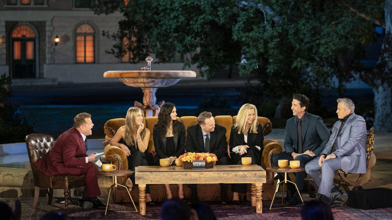 Pictures of the Friends reunion. Picture: Warner Bros Entertainment Inc/Binge