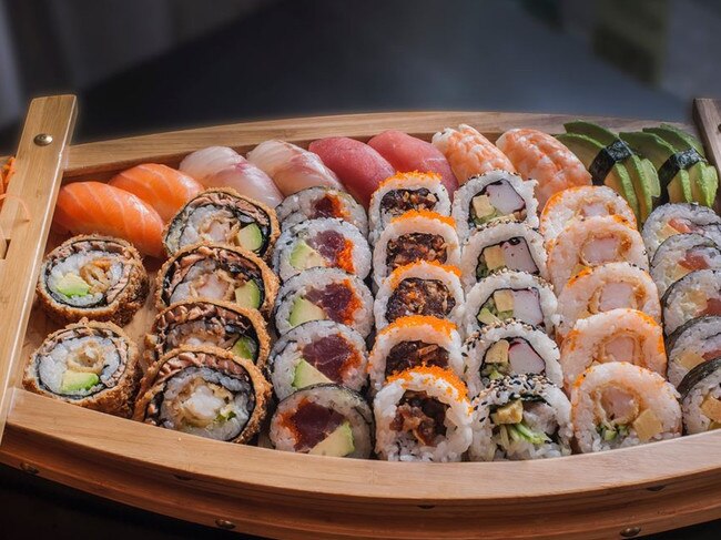 Sushi platter at Chop Chop Sushi Graceville