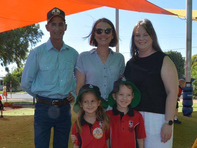 Beau, Bianca, Pippa and Toby on the first day of school at Our Lady of Southern Cross College