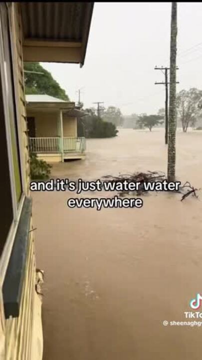 Sheenagh Gyss had a video go viral on TikTok during the Ingham floods