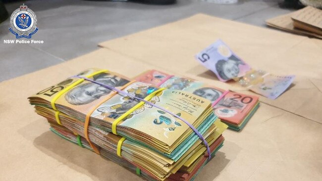 Thousands of dollars in cash was seized.