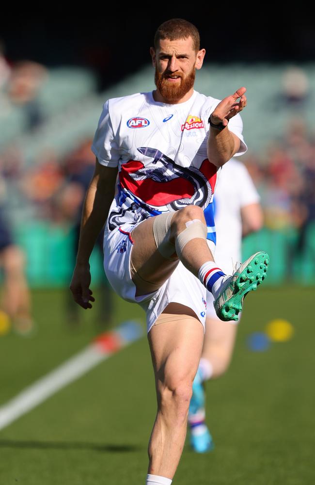 Liam Jones went down during an intraclub game. Picture: Sarah Reed/AFL Photos