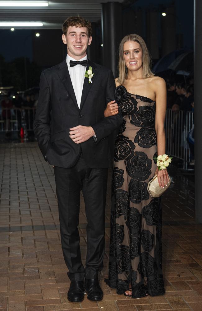 Xavier Austin and partner Bella Harth at Toowoomba Grammar School formal at Rumours International, Wednesday, November 13, 2024. Picture: Kevin Farmer