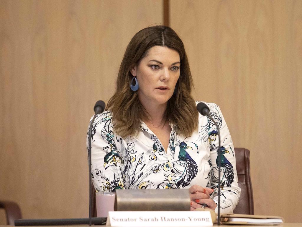 Greens Senator Sarah Hanson-Young says the rape allegation levelled against Christian Porter was ‘nowhere near closer to (being) resolved’. Picture: NCA NewsWire/Gary Ramage