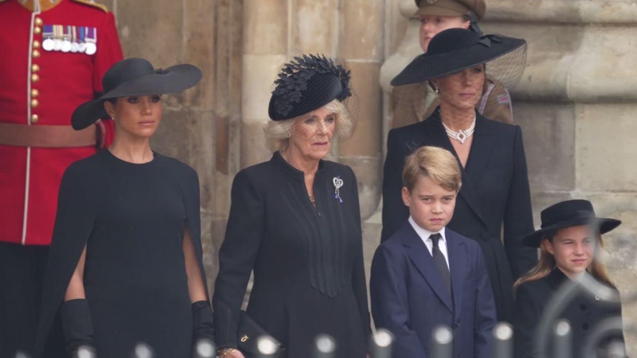 Meghan and Camilla are seen with the Waleses (Footage by Mark Case/Getty Images)